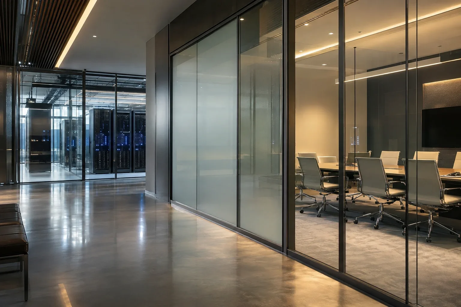 Smart Glass for Data Centers and Secure Facilities